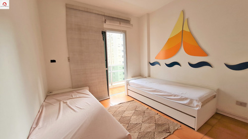 Imagem 7 de 17 de Praia Das Pitangueiras, Guarujá, Calçadão, Apartamento Com 140m², 4 Dormitórios (1 Suíte), Sala Para 3 Ambientes, Sacada, 1 Vaga De Garagem - Ap3836 - 34710704