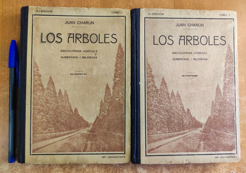 Los Árboles. 2 Tomos. Juan Charlin. Libro Antiguo 1912 (Reacondicionado)
