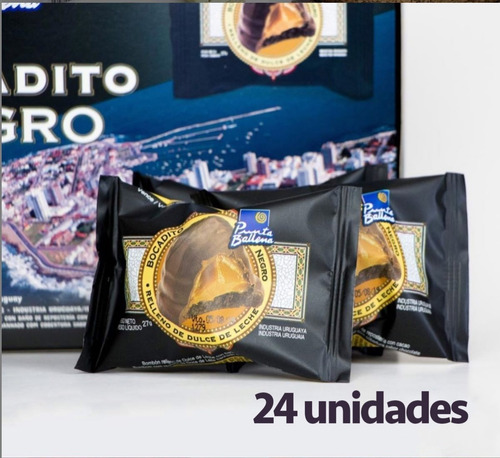Bocadito Negro Caja X24 Unidades Punta Ballena Envio Gratis