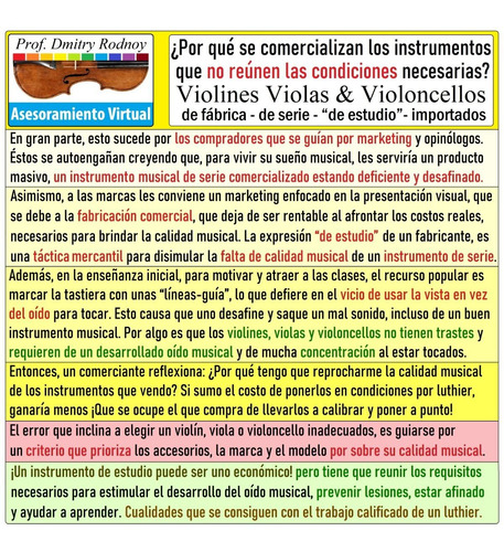 Imagen 9 de 10 de Violin - Arreglos En General Afinación - Prof. Dmitry Rodnoy