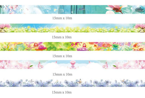 4 Kit De Cintas Decorativas Brillantes De 2x10m 4 Piezas