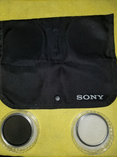 Imagen 1 de 3 de Set De Lentes Polarizador  Y Protector De 58mm Sony