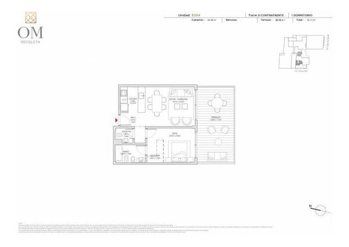 Imagen 8 de 18 de Venta 2 Ambientes Con Terraza - Om Callao - Recoleta