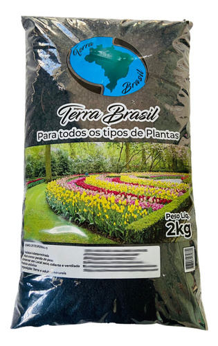 Terra Vegetal Preta Terra Brasil Sc 2kg 3,2l