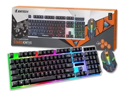 Combo Teclado+mouse Gaming Jertech Stars Km170 Led Chroma