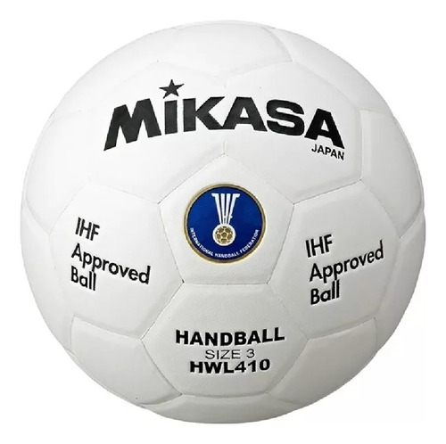 Bola De Handebol Mikasa Hwl410- Padrão Ihf Cor Branco Tamanho da bola 3