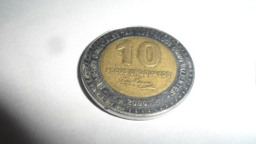 Moneda Uruguay 10 Pesos 2000