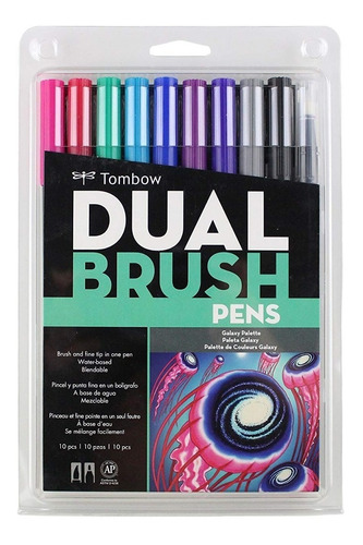 10x Tombow 56188 Dual Brush Pen Art Markers (galaxy) Xsr
