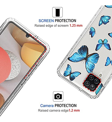 Funda Para Galaxy A42 5g Azul Suave Plastico Tpu -2