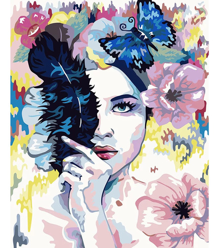 Tucocoo Hermosa Mujer Pintura Por Numeros Para Adultos, Kits