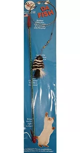 Go Cat Da Fish Teaser Wand With Toy Fish