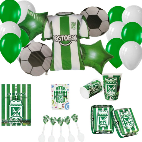 Decoración Globos Equipo Atletico Nacional