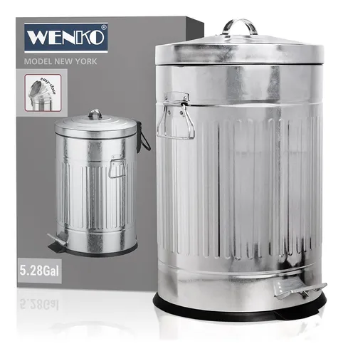 Cubo de basura metalico hotsell