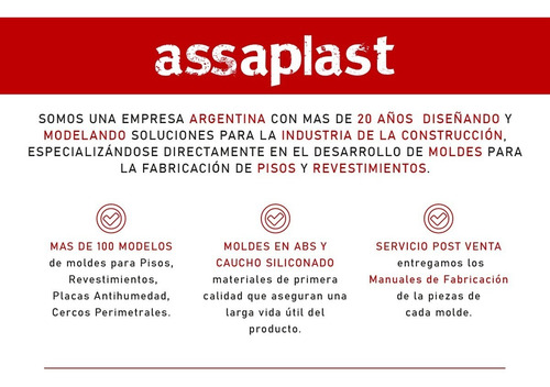 Molde Para Revestimiento Hormigon Simil Bloque