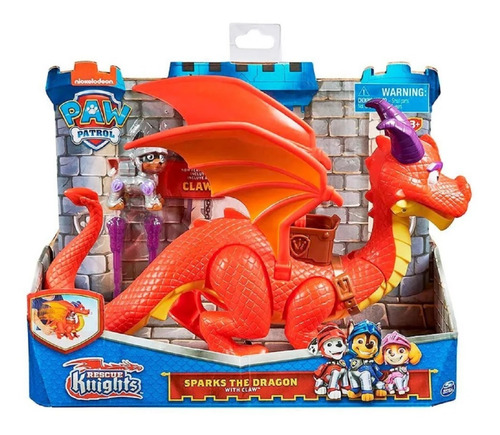 Paw Patrol Rescue Knights Sparks The Dragon With Garra