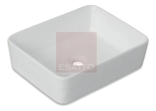 Lavabo de baño de sobreponer Esatto Econokit Borde Satín