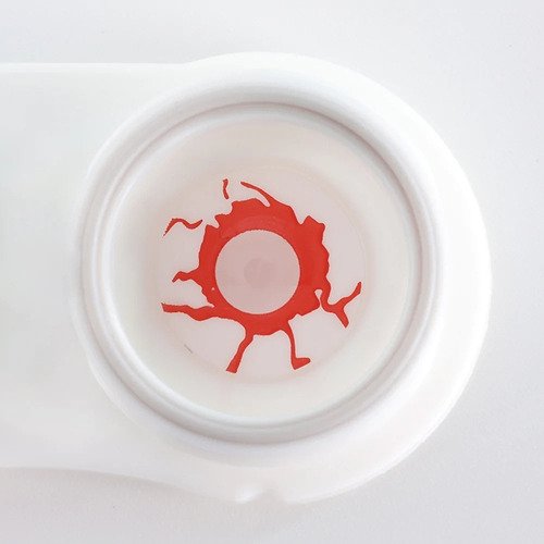 Lentes De Contacto Para Halloween Sangre Vampiro Zombie