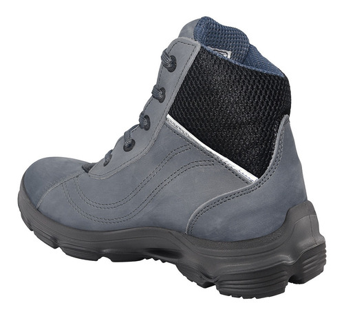 Imagen 4 de 10 de Botín De Seguridad Conwork Línea Allworks 401baf Nubuck Gris