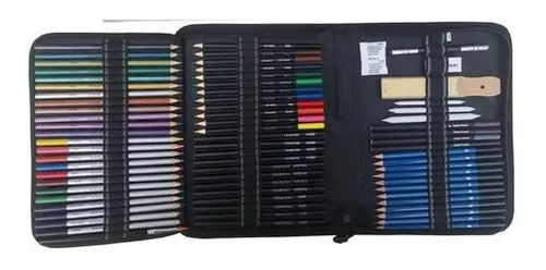 Estuche 72 Lápices De Colores Dibujo Profesional