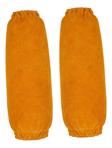 Mangas De Soldadura De Cuero Protección Del Brazo Amarillo