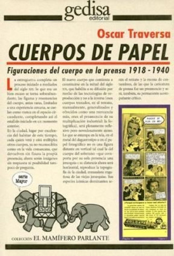 Cuerpos De Papel, De Traversa. Editorial Gedisa, Tapa Blanda En Español