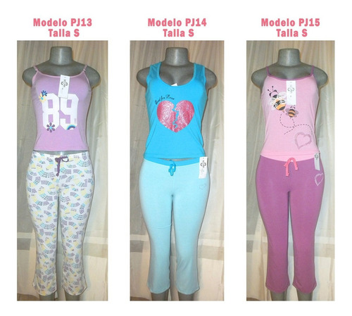 Hermosos Conjuntos De Pijama Marca Leona Tallas S, M Y L