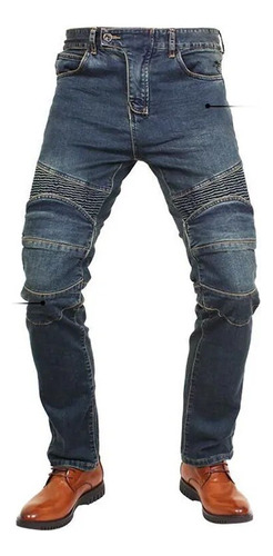 Pantalones Vaqueros Para Montar En Moto  Rodilleras  Pantalo