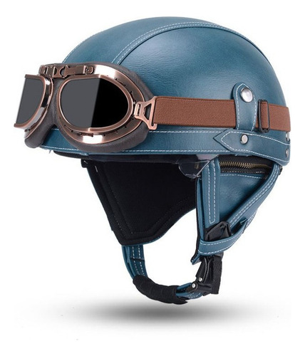 Para Casco De Motocicleta Clásico, Casco Retro De Medio