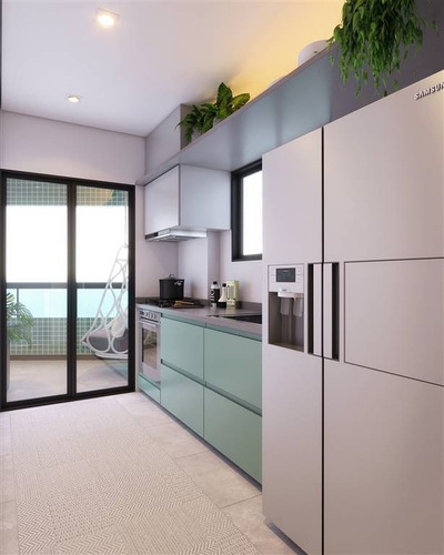 Imagem 11 de 14 de Apartamento, 1 Dorms Com 41.61 M² - Balneario Maracana - Praia Grande - Ref.: Sh59 - Sh59