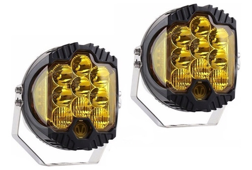 Faro Led Redondo 7  Off Road Jeep Led Osram 90w Ambar **par*