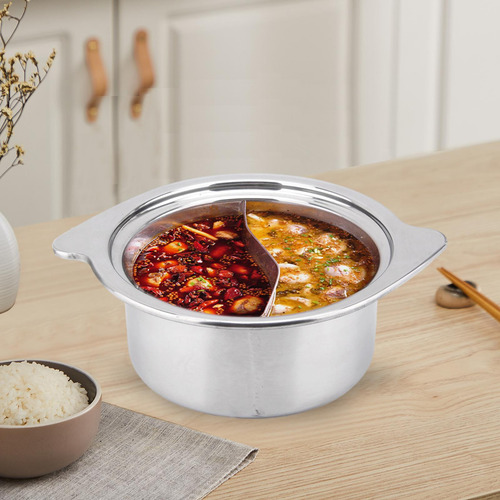 Olla Caliente De Acero Inoxidable, Olla Para Sopa De Dos,