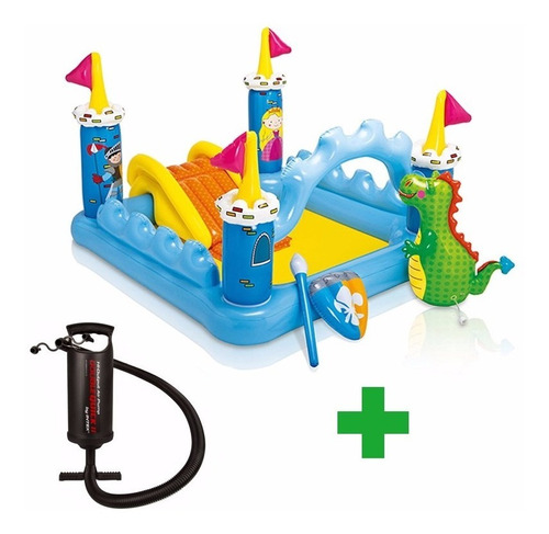 Pileta Inflable Intex Playcenter Castle Castillo + Inflador