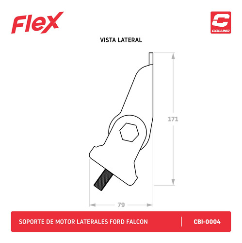 Imagen 4 de 7 de Soportes De Motor Laterales Ford Falcon 221 Collino Cuotas