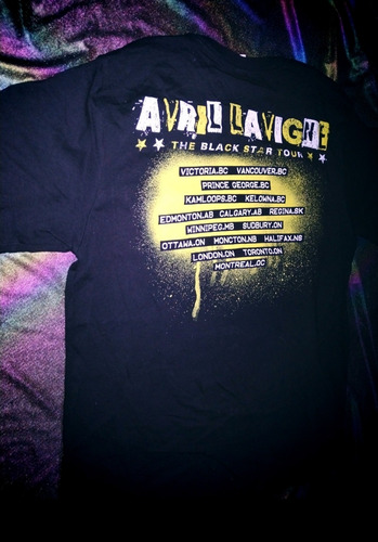 Avril Lavigne Goodbye Lullaby The Black Star Tour Merch L Edición Limitada (Usado)