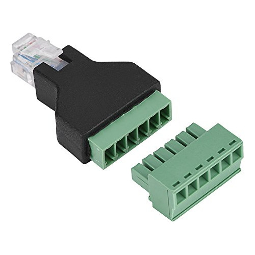 Fosa Ethernet Rj12 6p6c Macho A Terminales De Tornillo De 6 