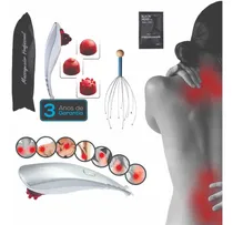 Comprar Massageador Cabo Infravermelho Percussão Profissional + Bri 