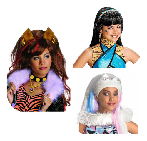 Monster High Pelucas Originales Disfraz/niñas Draculaura 