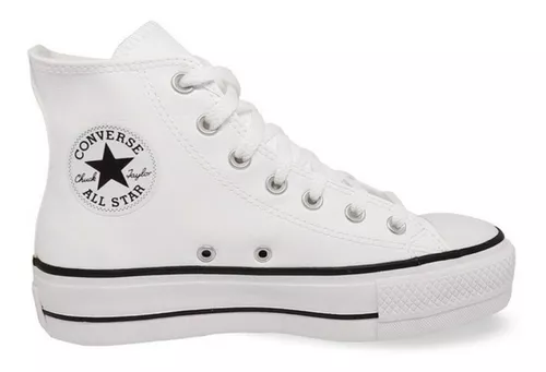 All Star Plataforma Cano Alto Preto