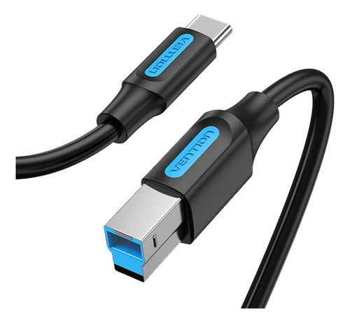 Cable Usb-b 3.0 Windows (2a) Usb-c Laptop Pc (1m) Pvc