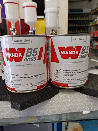 Tinta Branco Perolizado Toyota Cód 070 Base+pérola 450ml Uni