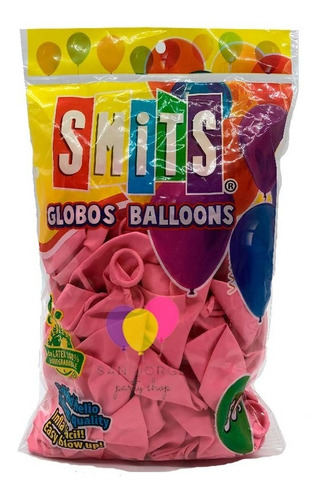 Globos Smits #12 C/50 Estandar Colores Smi1x1 Color Rosa Bebê
