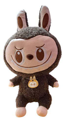 Hermoso Peluche Labubu 45 Cm Calidad Premium Marrón Oscuro