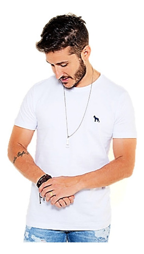 Camiseta Masculina Lisa Revanche Manga Extra Curta Machão