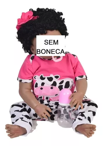 Roupa Para Boneca Bebê Reborn 50 Cm Com Sapato