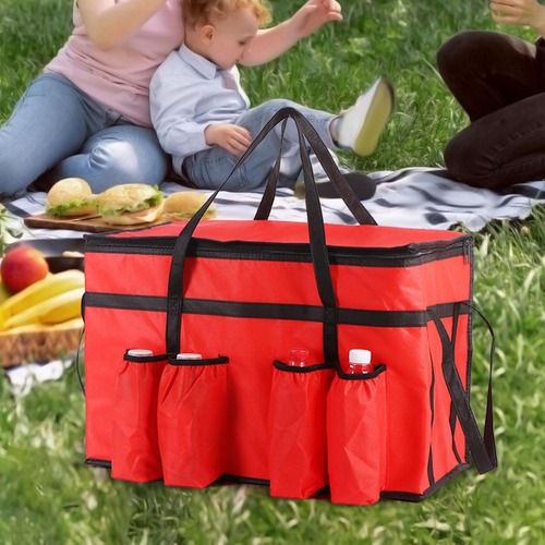 Bolsa Térmica Para Entrega De Alimentos Con Rojo