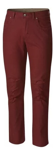 Pantalon Columbia Casey Ridge 5 Pocket Hombre - Bordo