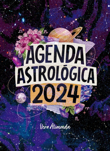 Agenda Astrológica 2024 Anillada - Editorial El Ateneo Color De La Portada Violeta Oscuro