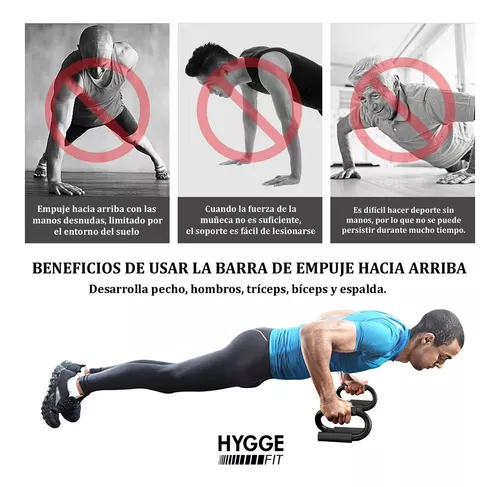Barras Paralelas Push Up Entrenamiento Flexiones Pecho Gym Color Negro