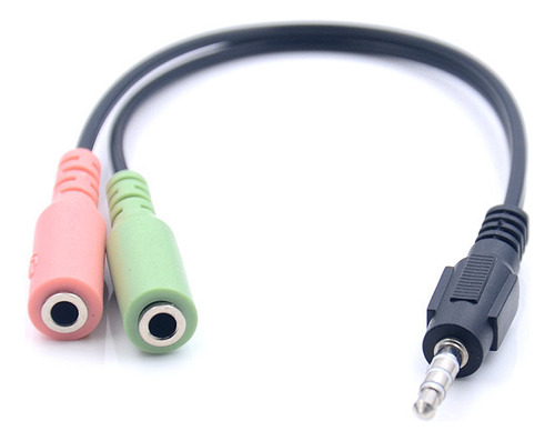 Cable Adaptador Auxiliar A Microfono Audifono 3.5mm 3 Lineas