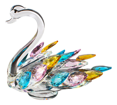 Figura De Cisne De Cristal, Adorno De Centro De Mesa Para